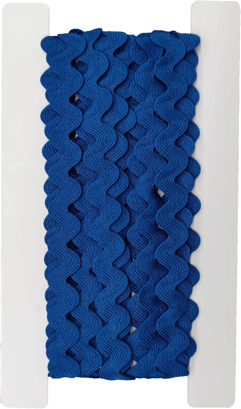 AUNHIRU Multiple Colors Available Rick Rack Trim for Crafting and Sewing, 10yards (Blue) - Image 2